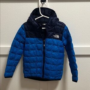 The North Face Navy and Royal Blue Quilted Jacket